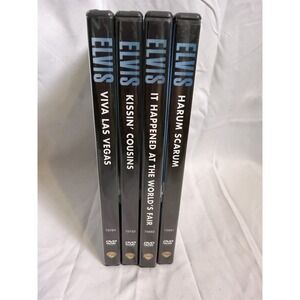 Elvis Dvds Viva Las Vegas Kissin Cousin Harum Scarum Worlds Fair Set Of 4